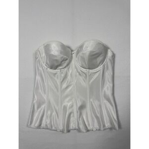 Bridal Coquette Dominique Intimate Apparel Corset Bustier Women 34B White‎